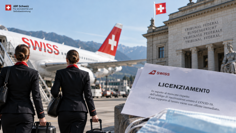 Obbligo vaccinale alla Swiss: il Tribunale federale dà ragione alla compagnia. ABF Schweiz: «Un precedente pericoloso per tutti i lavoratori.»